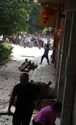 事故現(xiàn)場(chǎng)。（圖片來自網(wǎng)絡(luò)）