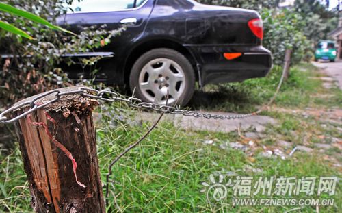南臺新苑蓮花園小區(qū)　鏟掉綠化帶搶“私家車位”