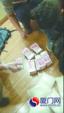 繳獲的毒資和冰毒