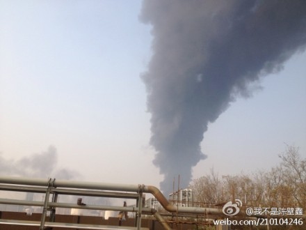 青島黃島爆炸事故現(xiàn)場