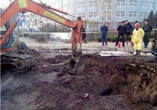 青島爆炸前搶修照曝光