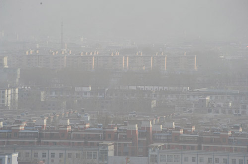 拉薩出現(xiàn)罕見浮塵現(xiàn)象1