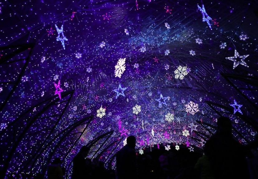 雪花、星空如夢如幻