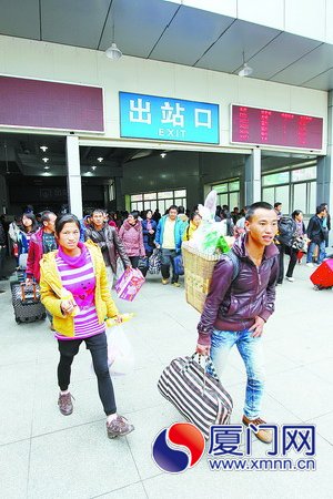 外來(lái)員工大量返廈，帶動(dòng)今年最后一個(gè)春運(yùn)高峰