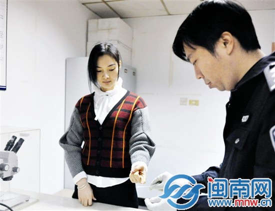 許玲莉昨日在豐澤公安采集血樣，備驗DNA