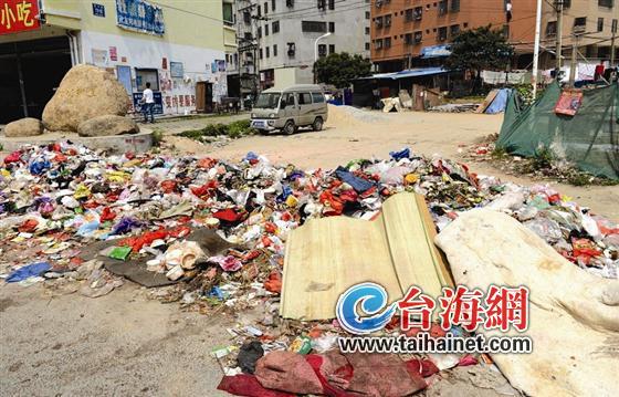 故意倒垃圾堵住村口