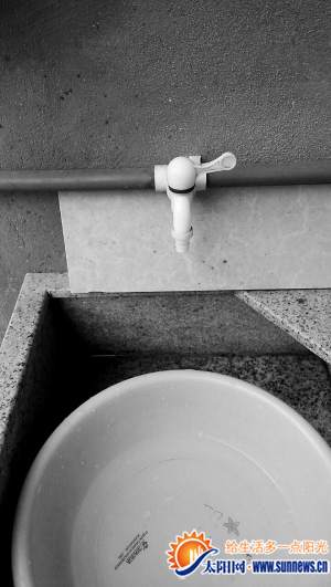 姑井村村民家中水龍頭滴水不出