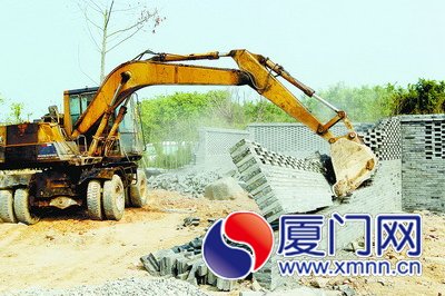 思明區(qū)執(zhí)法局依法拆除了這處違法建設(shè)