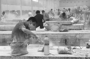 泉州第二屆石材行業(yè)技能競(jìng)賽比賽現(xiàn)場(chǎng)