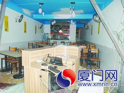 裝修一新的店面變得亂糟糟