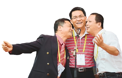 2014年6月15日，3位來自臺灣的“同名村”鄉(xiāng)親在福建