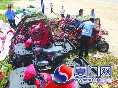 違法經(jīng)營的沙灘車被暫扣
