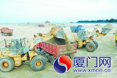 廈門新機場建設(shè)工地