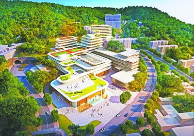 整座建筑分5個層次