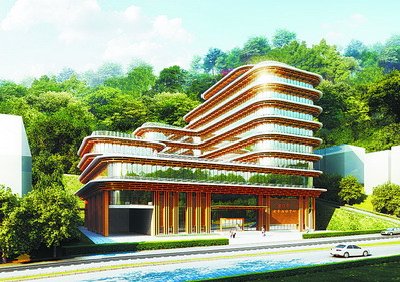 新的老年活動中心有著強烈的閩南風(fēng)韻